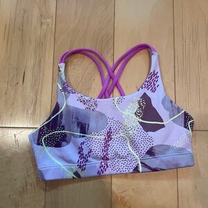 Athleta Girl Patterned Sports Bra